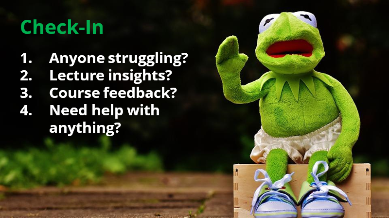 Example of engaging slide with large text