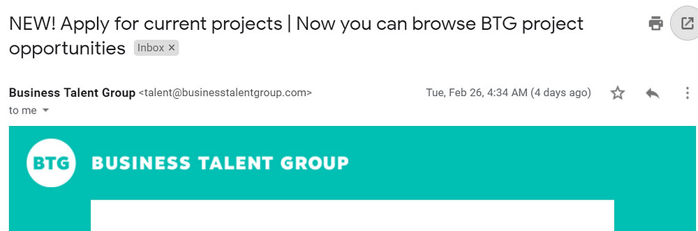 Business Talent Group platform announcement