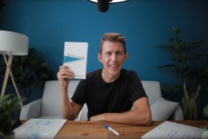 Paul holding hardcover Pathless Path